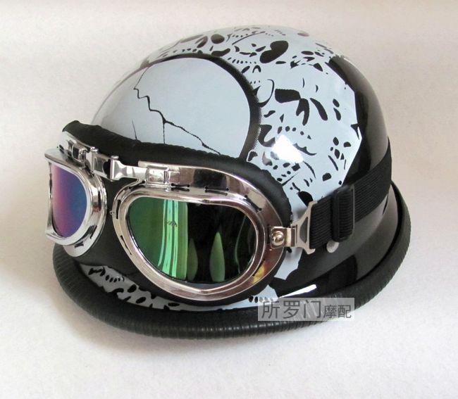 2016 German Style DOT Approved Half Face Motorcycle Helmet Military