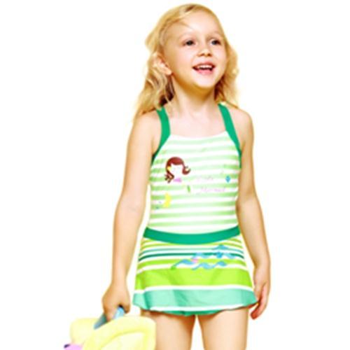 2018 2016 Hot Sale One Piece Swimsuit Girls Striped Bathing Suits Kids ...