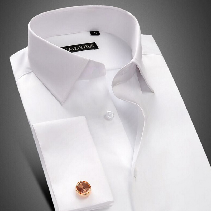 2018 Hot Sale 100 Cotton Mens Long Sleeve White Shirts Mens Pure
