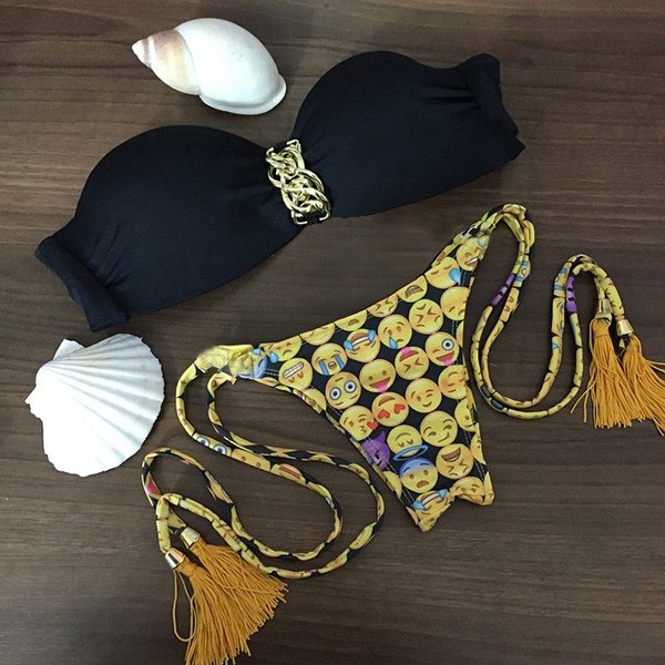 Nueva llegada POLOVI Mujeres traje de traje de baño Brasileño Push Sexy Bikini Set