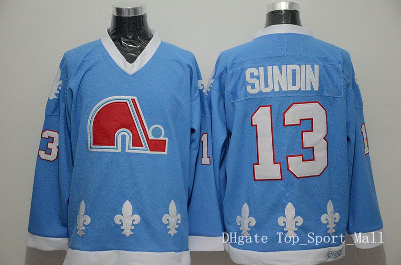 2020 Quebec Nordiques 13 Mats Sundin Ice Hockey Jerseys Sports Home
