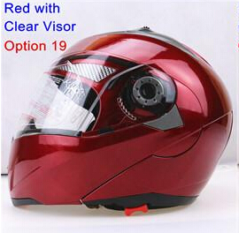 Reds with clear visor