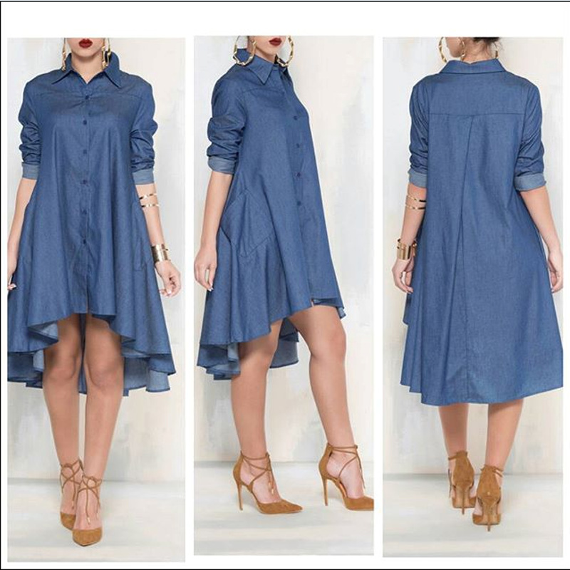 baggy denim dress