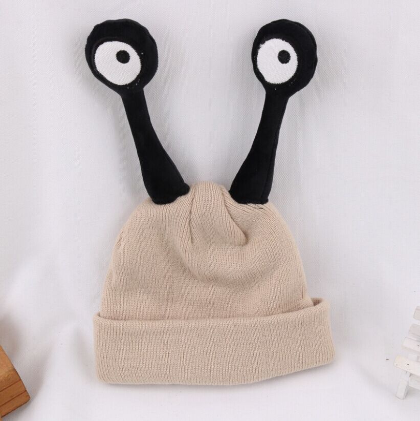 Two Antennae Insect Cartoon Hat Children Cap Eyes Lovely Hats Baby Caps ...