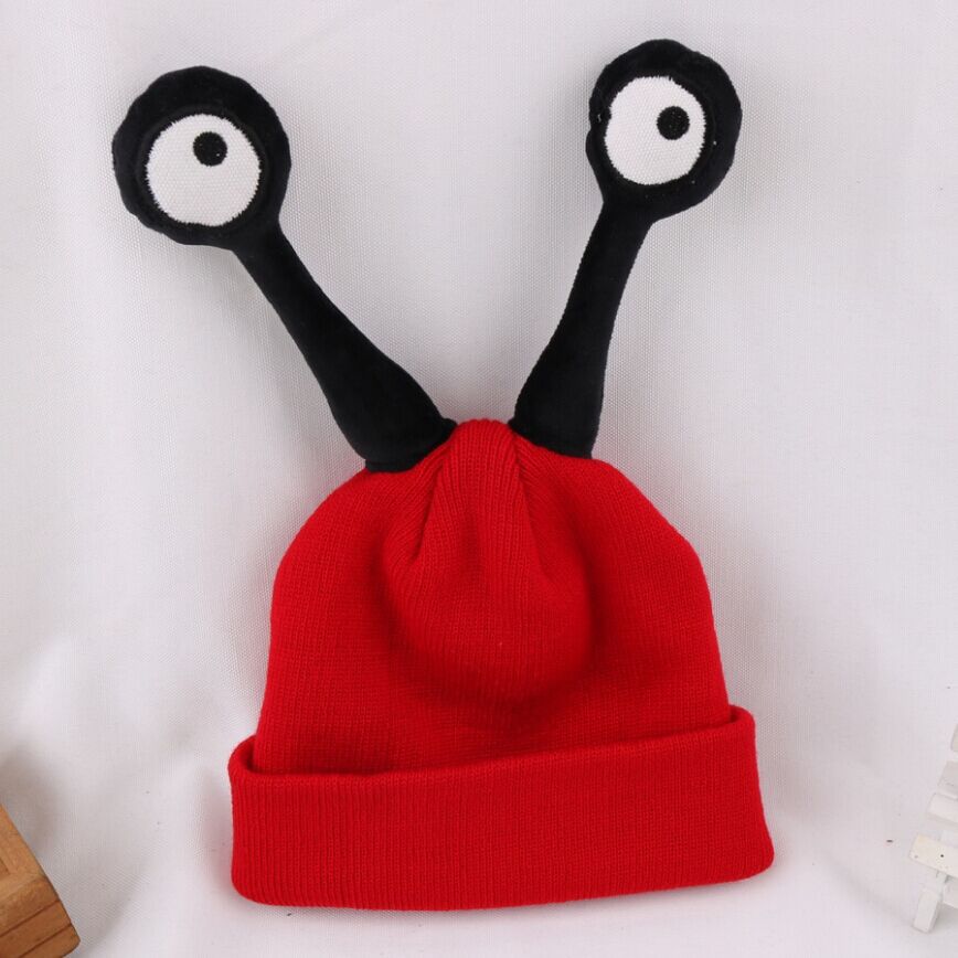 2019 Two Antennae Insect Cartoon Hat Children Cap Eyes Lovely Hats Baby ...