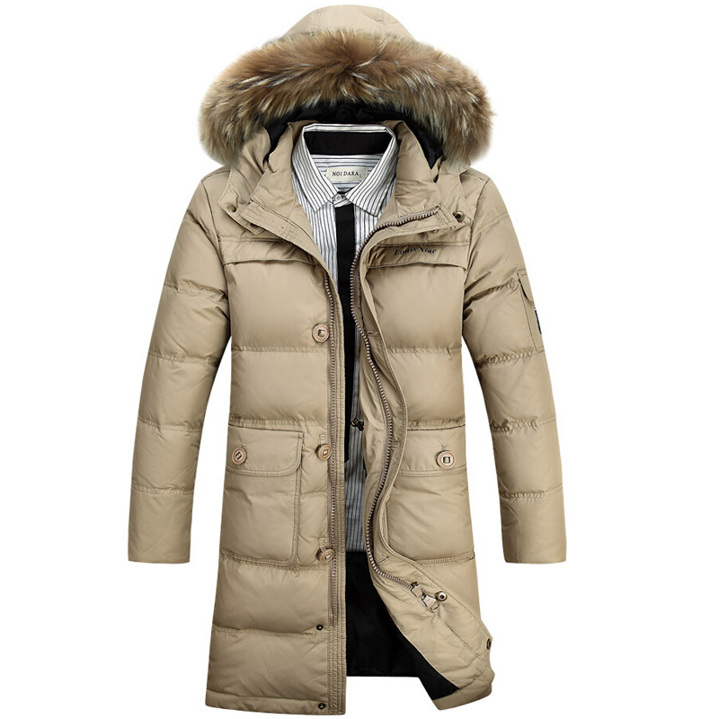 Winter Jacket Men 90 White Duck Down Long Jackets Keep Warm Coat
