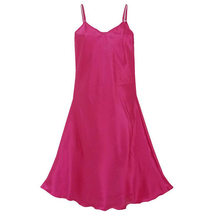 Online Cheap Hot Satin Chemise Nightdress Luxury Nightwear Sleepwear ...