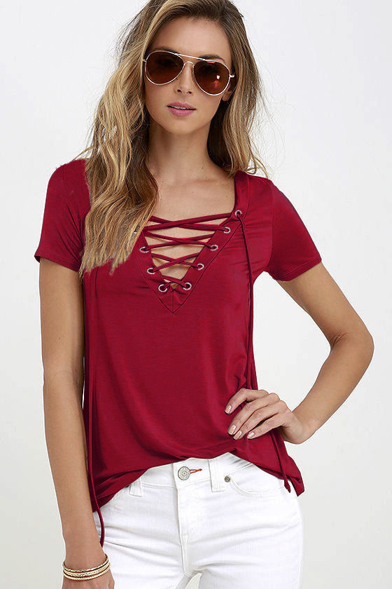 v neck short sleeve jumper