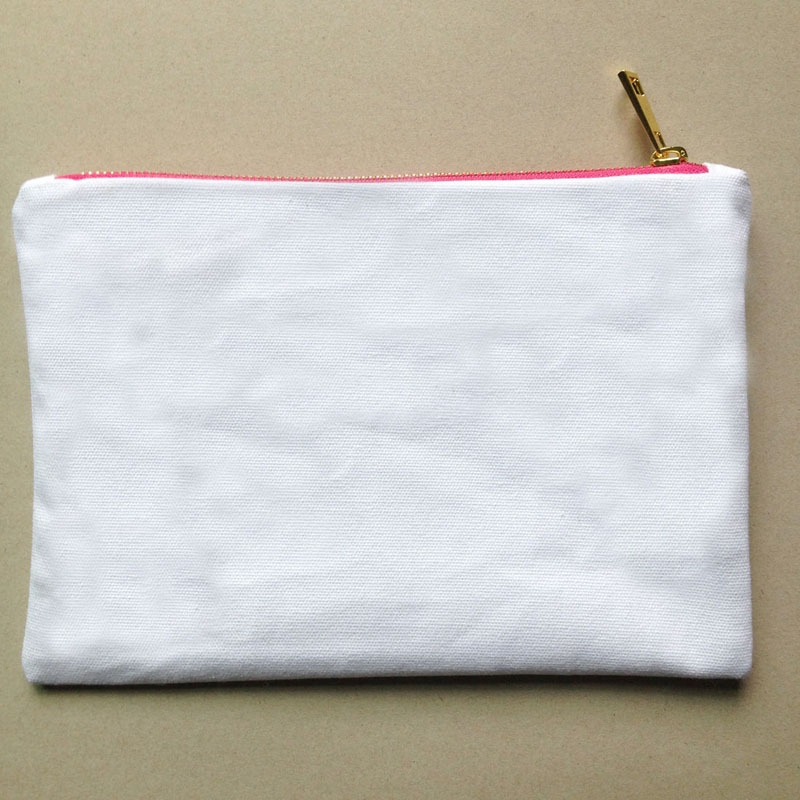 White with pink-gold zip