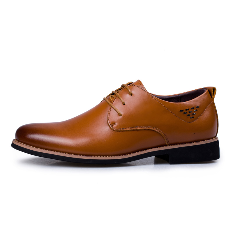 New Fashion Design Genuine Leather Shoes Men Brown Dress Shoes Casual ...