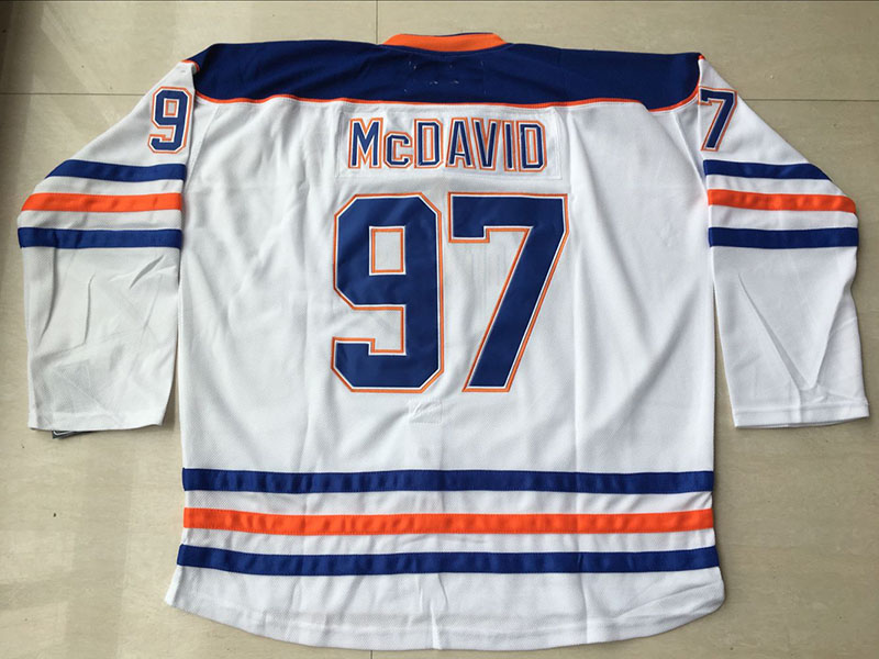 Cheap Hockey Jerseys Edmonton Oilers 97 Connor McDavid Jersey Captain