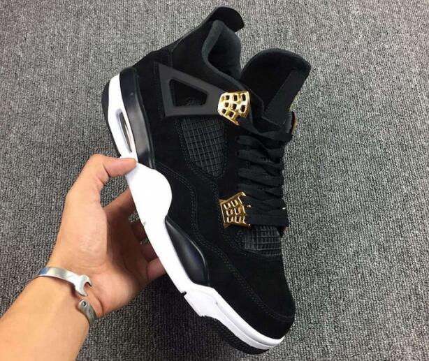 all black 4s with gold