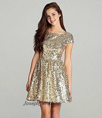rose gold junior dresses