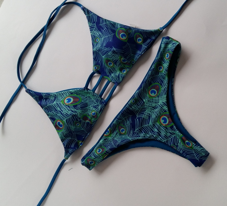 peacock bathing suit