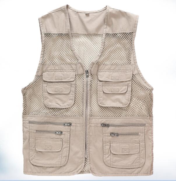 marca al aire libre chalecos de talla grande chaqueta con múltiples bolsillos XYX Tops de malla para hombre #2 Novedad de verano chaleco de viaje marca al aire libre chalecos de talla grande chaqueta con múltiples bolsillos XYX Tops de malla para hombre #2 Novedad de verano chaleco de viaje