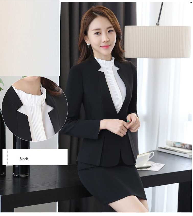 2017 Professional Womens Dress Suit Female Blazers With Ol Skirt Career ...