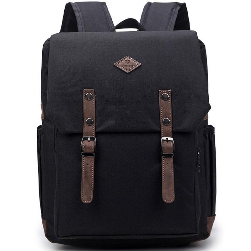 2017 High Quality Fashion Canvas Backpack Vintage Casual Travel ...