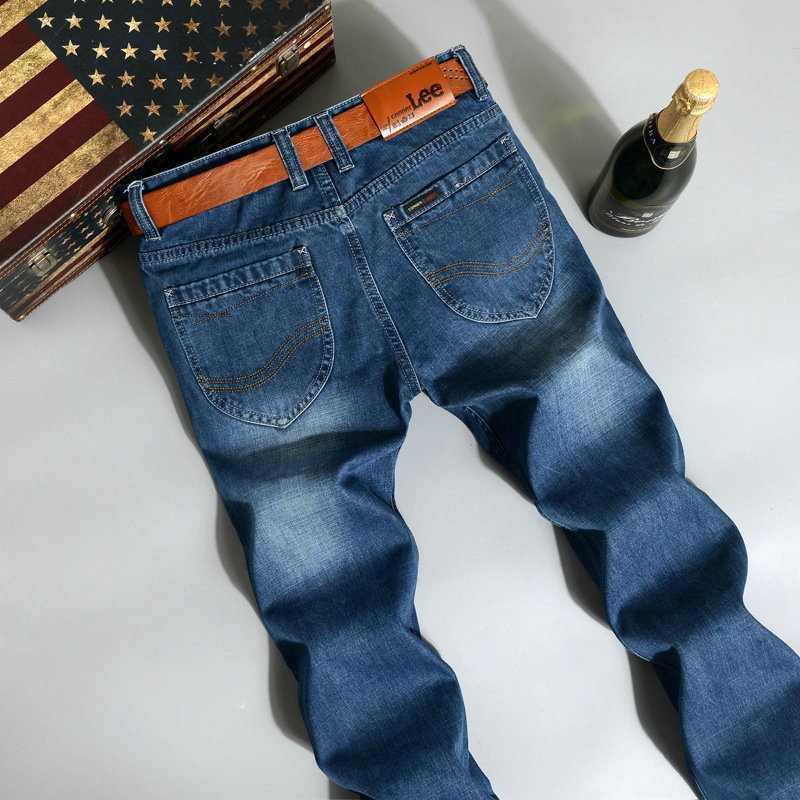 Wholesale- New Brand MEN Jeans Men Back Pocket Stripe High Quality ...
