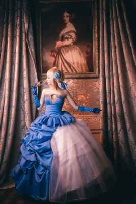 100 Real Blue Red Fate Saber Anime Ball Gown Medieval Dress Court Renaissance Gown Belle Ball From Greatwallnb 129 95 Dhgate Com