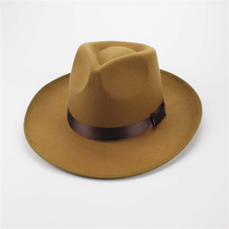 Bruno Mars Wool Floppy Hats With Studs Big Brim For Women And Man