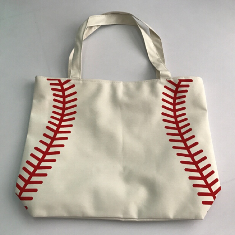 2017new Small Canvas Bag Baseball Tote Bags Sports Bags Casual Tote Softball Bag Football Soccer ...