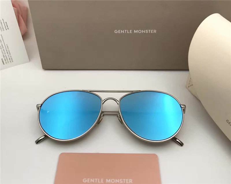 New Gentle Monsters Classic Trend Sunglasses Ladies Brand Flat Metal