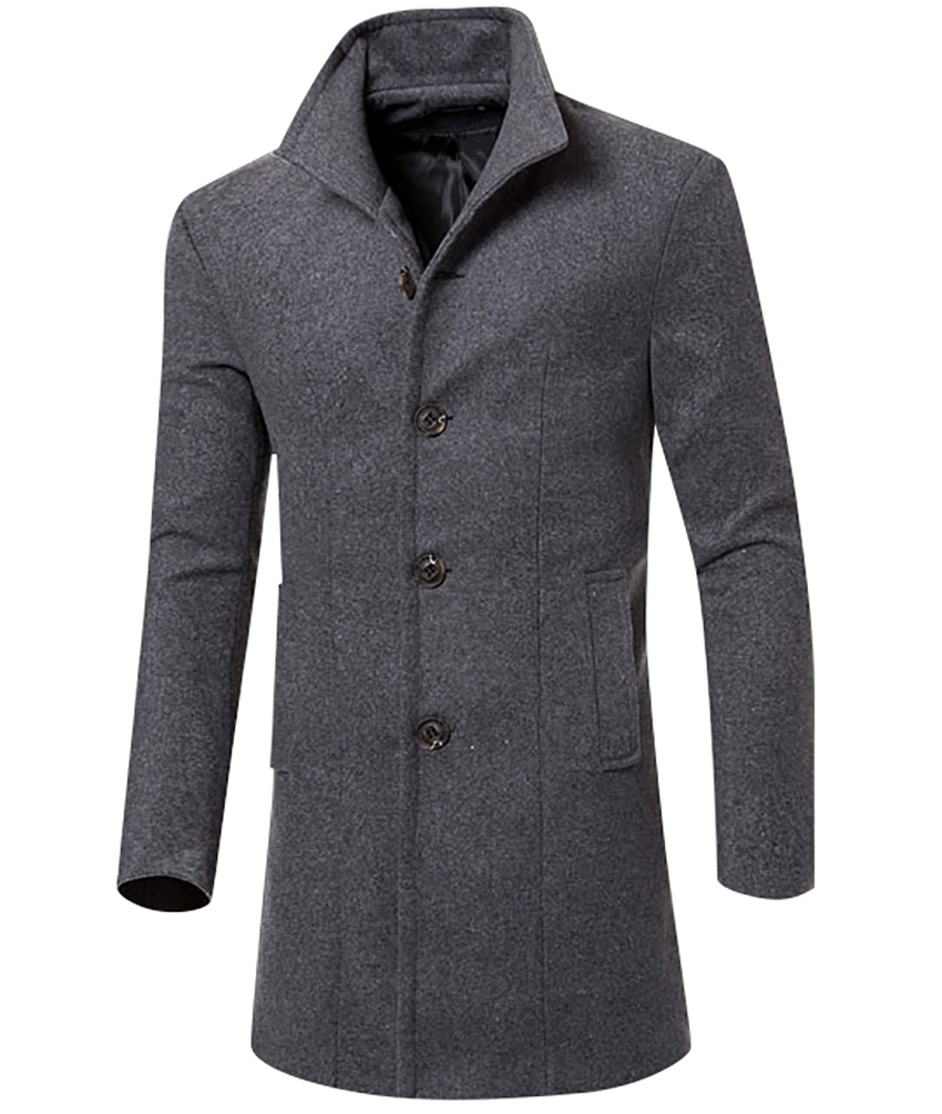Wholesale 2016 Men's Wool Jackets Autumn Winter Brand Men Woolen Coats