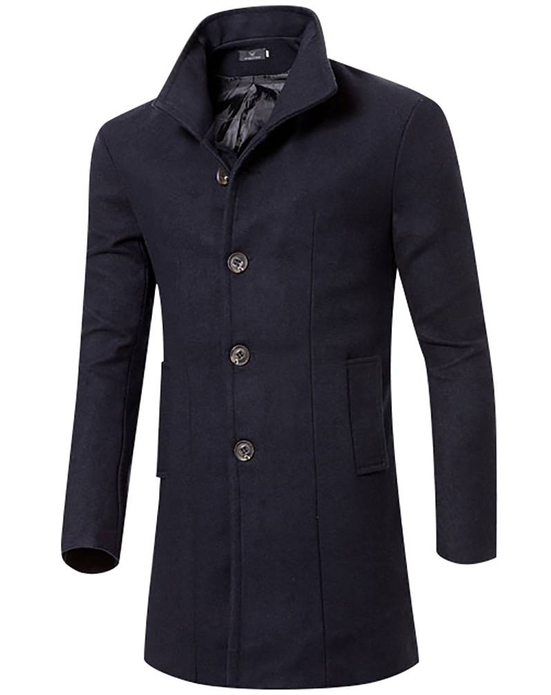 Wholesale 2016 Men's Wool Jackets Autumn Winter Brand Men Woolen Coats