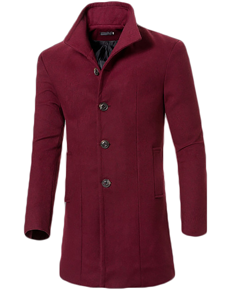 Wholesale 2016 Men's Wool Jackets Autumn Winter Brand Men Woolen Coats