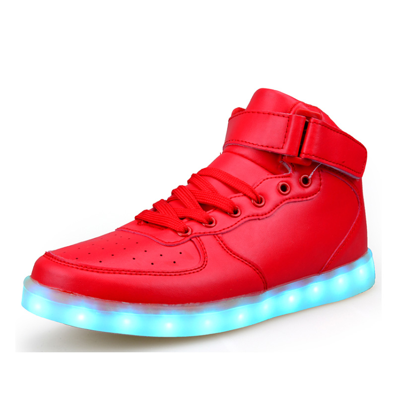 Ansel-UK LED Zapatos Verano Ligero Transpirable Bajo 7 Colores USB Carga Luminosas Flash Deporte de Zapatillas con Luces Los Mejores Regalos para Niños Niñas Cumpleaños Navidad Reyes Mango 