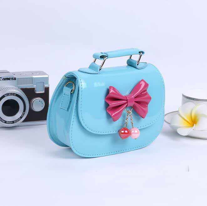 Girls Kids Handbags With Bowknot Children Girl Bags Child Accessories