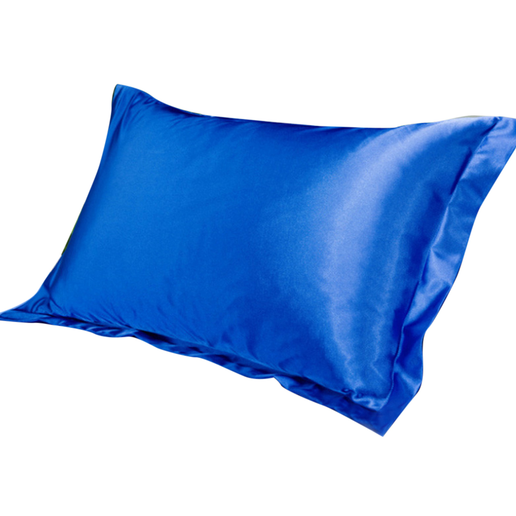 Wholesale Silk Satin Pillow Cover Case Pillowcase Home MultiColor Ice