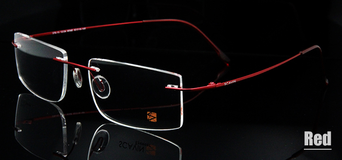 Rimless Titanium rouge