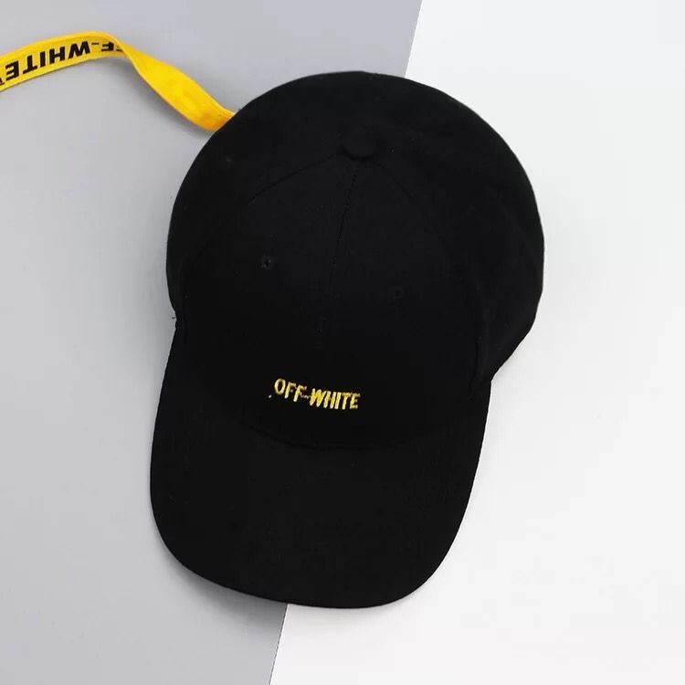 Casquette off white noir jaune Clearance
