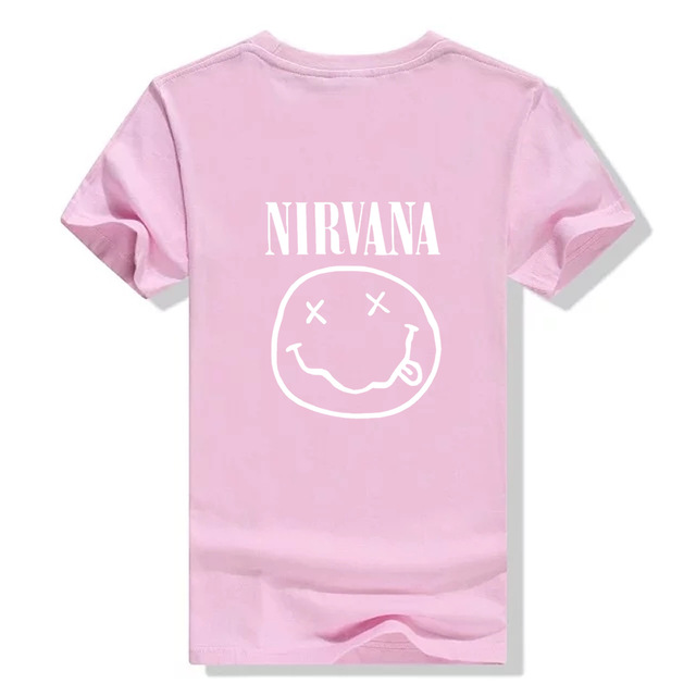 2017 Fashion Harajuku Casual Women's T-Shirts Punk Rock NIRVANA Cotton Tumblr Tshirt Casual 