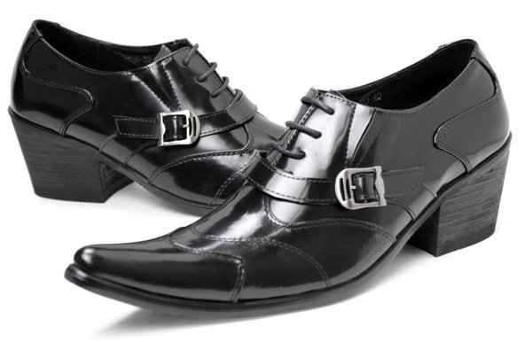 Pointed Toe Shoes Men Genuine Leather 