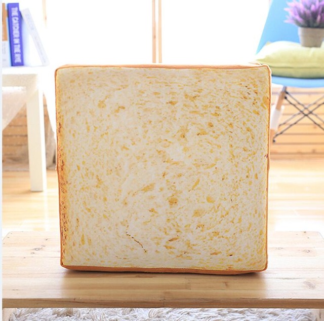 funny toast sliced bread pillow