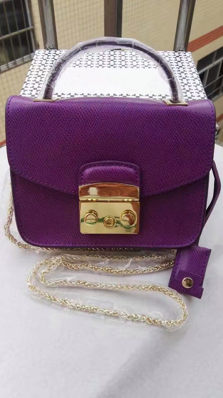 Purple with handle