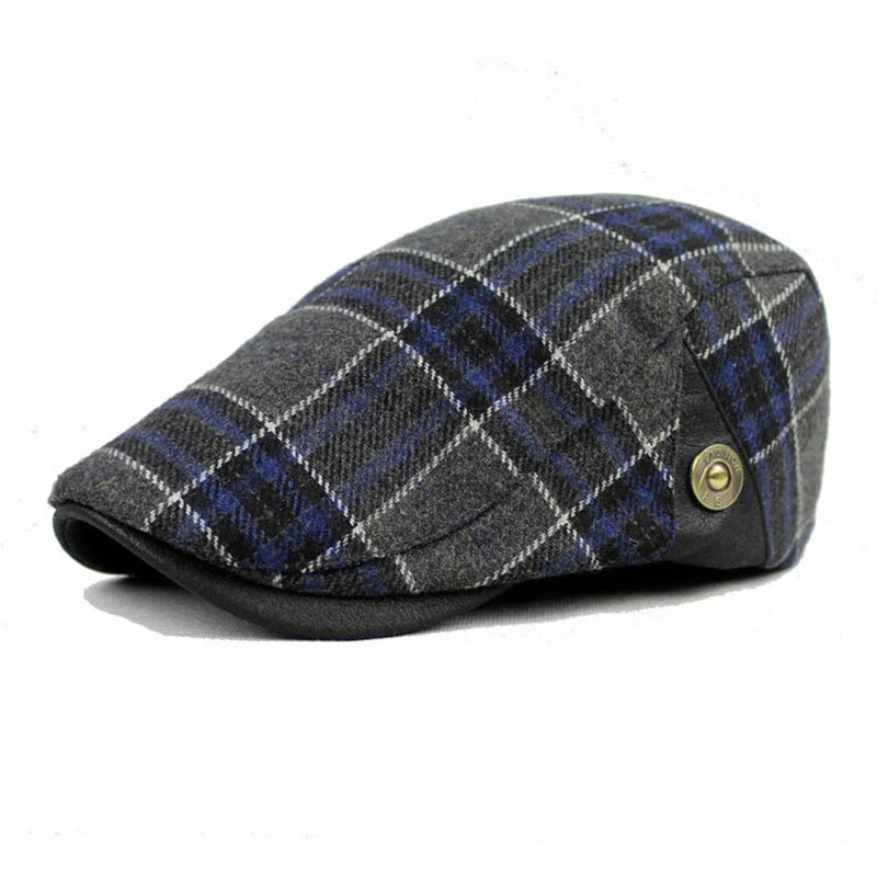 Ukerdo Mens Plaid Flat Berets Hat Newsboy Cabbie Duckbill Caps Ukerdo Mens Plaid Flat Berets Hat Newsboy Cabbie Duckbill Caps