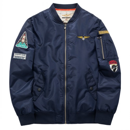 NASA Herren Damen Fliegerjacken Unisex Wintermantel Militärische Taktische Männliche Armee Ma-1 Bomberjacke Baseball Varsity College Pilot Air Force 4J7X