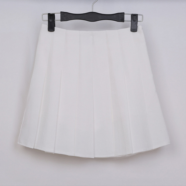 LNRRABC Sale Summer Solid School Style Mini Pleated High Waist Short ...