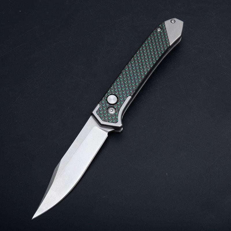 green carbon fiber handle