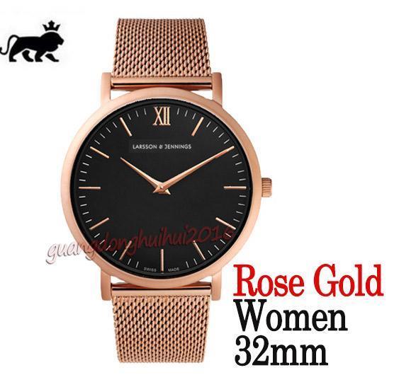 Face Black Rose Gold 32mm