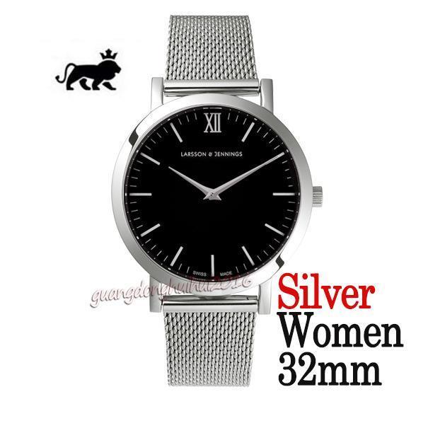 Face noir argent 32 mm