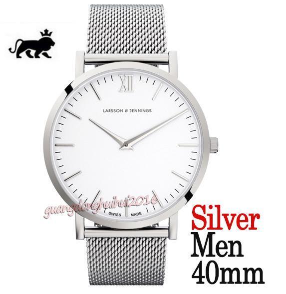 visage blanc argent 40 mm