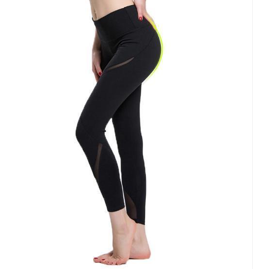 2020 Women Yoga Sport Pants Mesh Black Gym Fitness