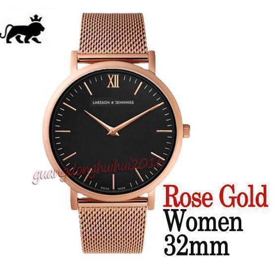 black face rose gold 32mm