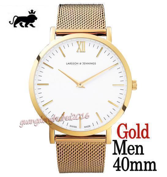 white face gold 40mm
