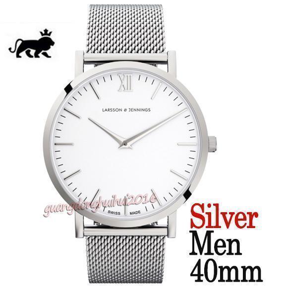 white face silver 40mm