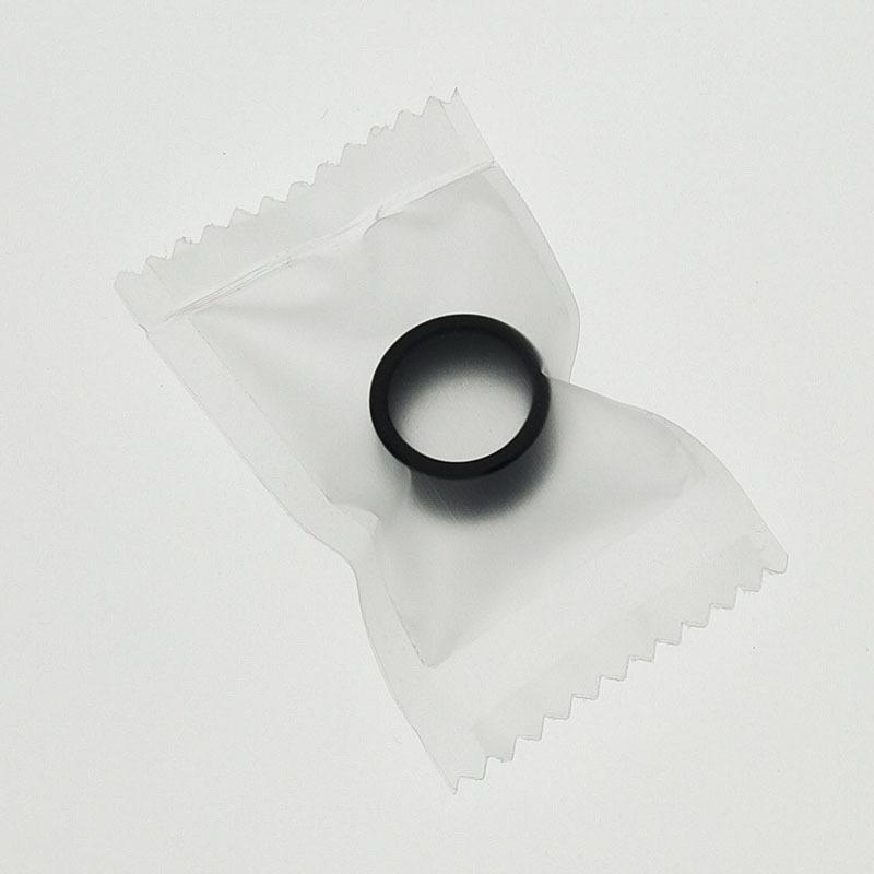 PC Black Drip Tip Mouth Holder Wide Bore Mouthpiece Silicone Ring Seal